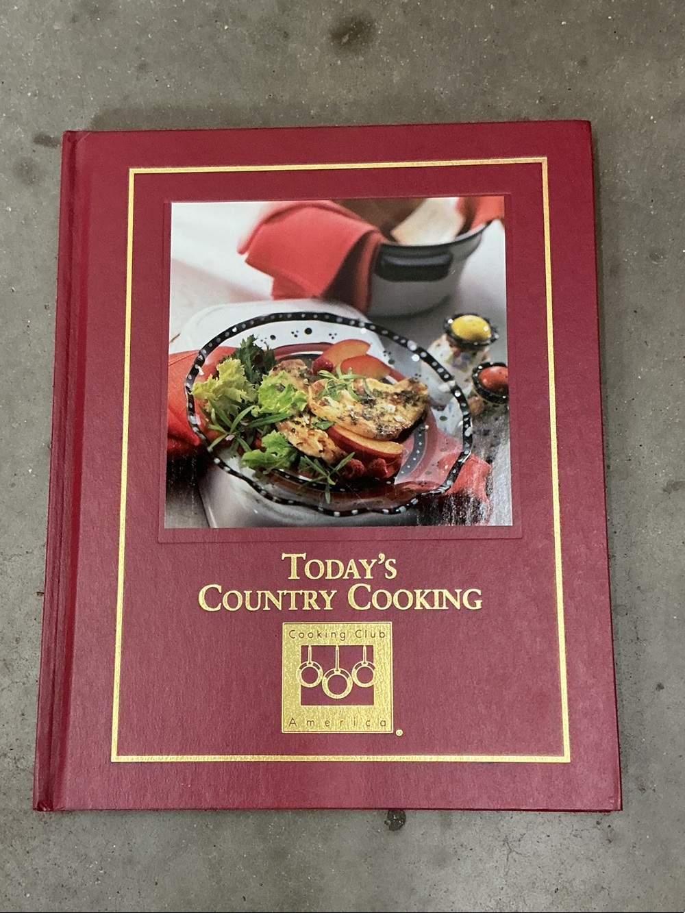 Today's Country Cooking Hardcover Cookbook - Red by